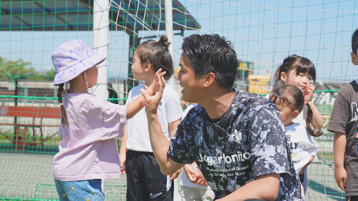 福島区・海老江でのサッカー教室